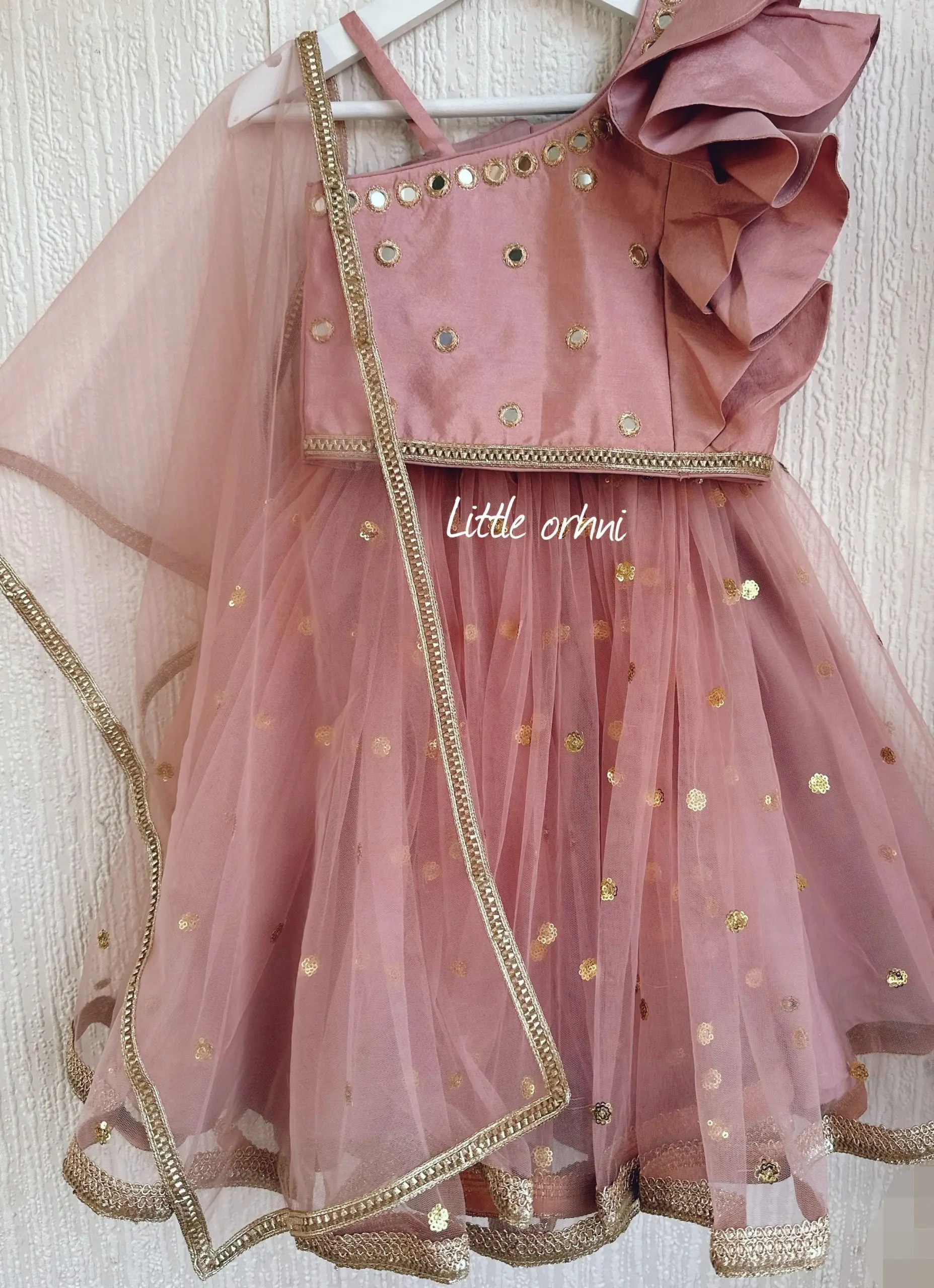 Lehanga Choli Set In Carnation Pink
