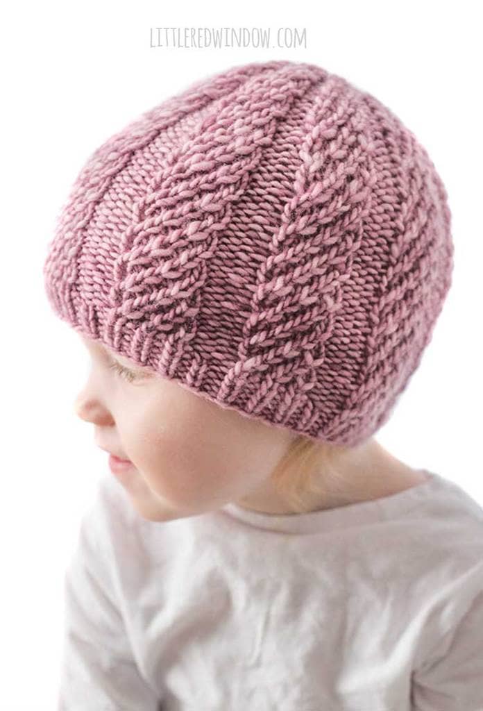 Available in english and finnish. Twisted Rib Hat Knitting Pattern Little Red Window