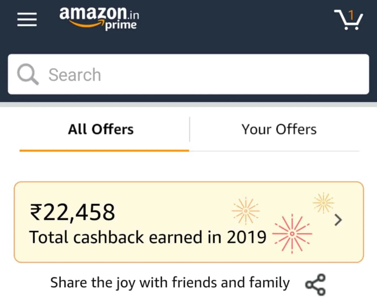 Amazon cashback