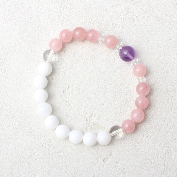 ジェード.水晶.アメジスト.ディープローズクォーツ