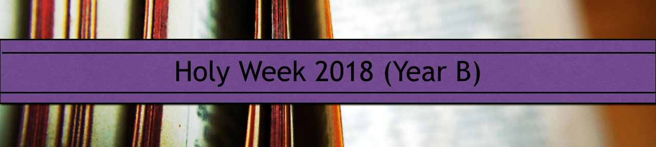 Holy Week 2018 Banner