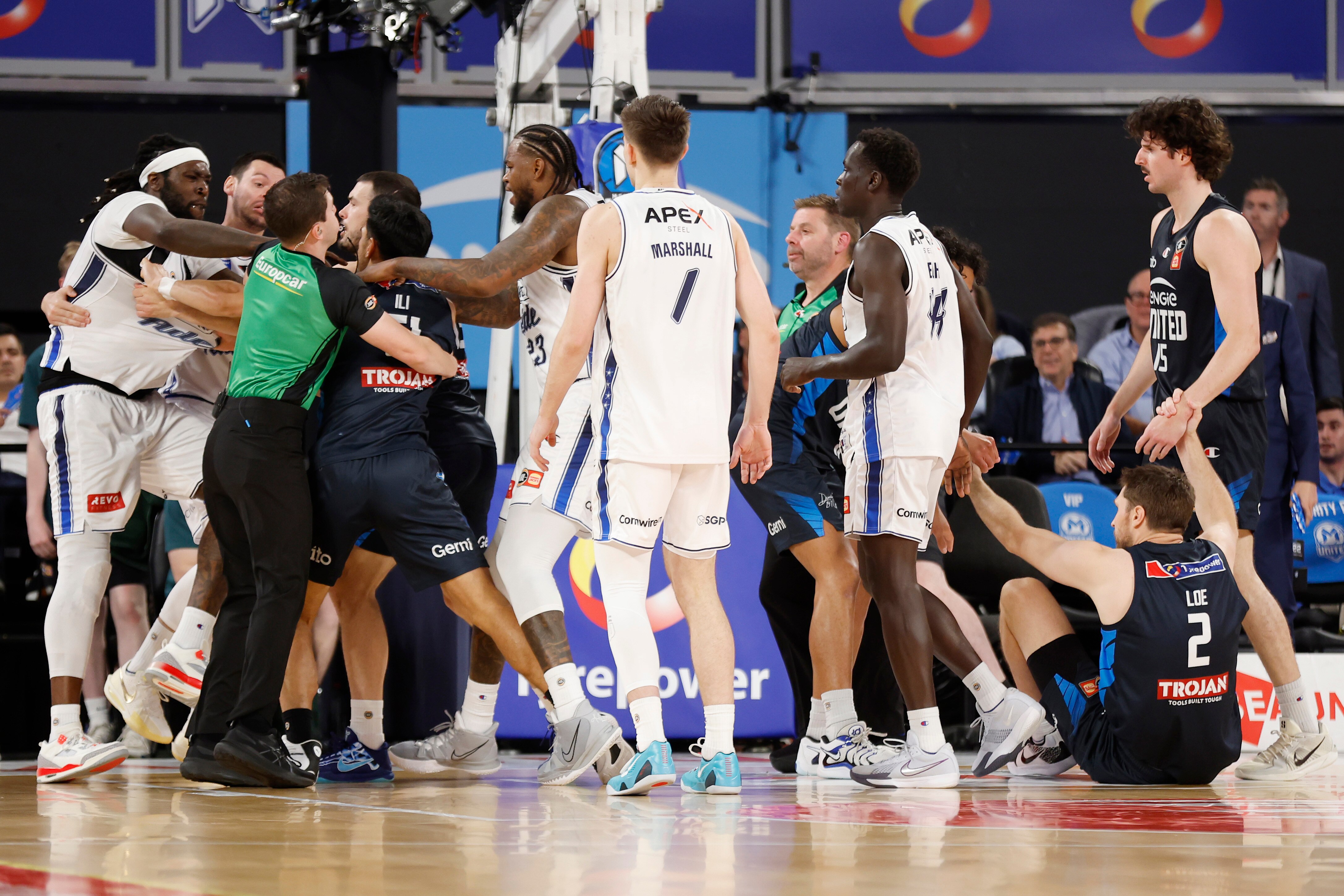 NBL spectator banned for life after courtside brawl