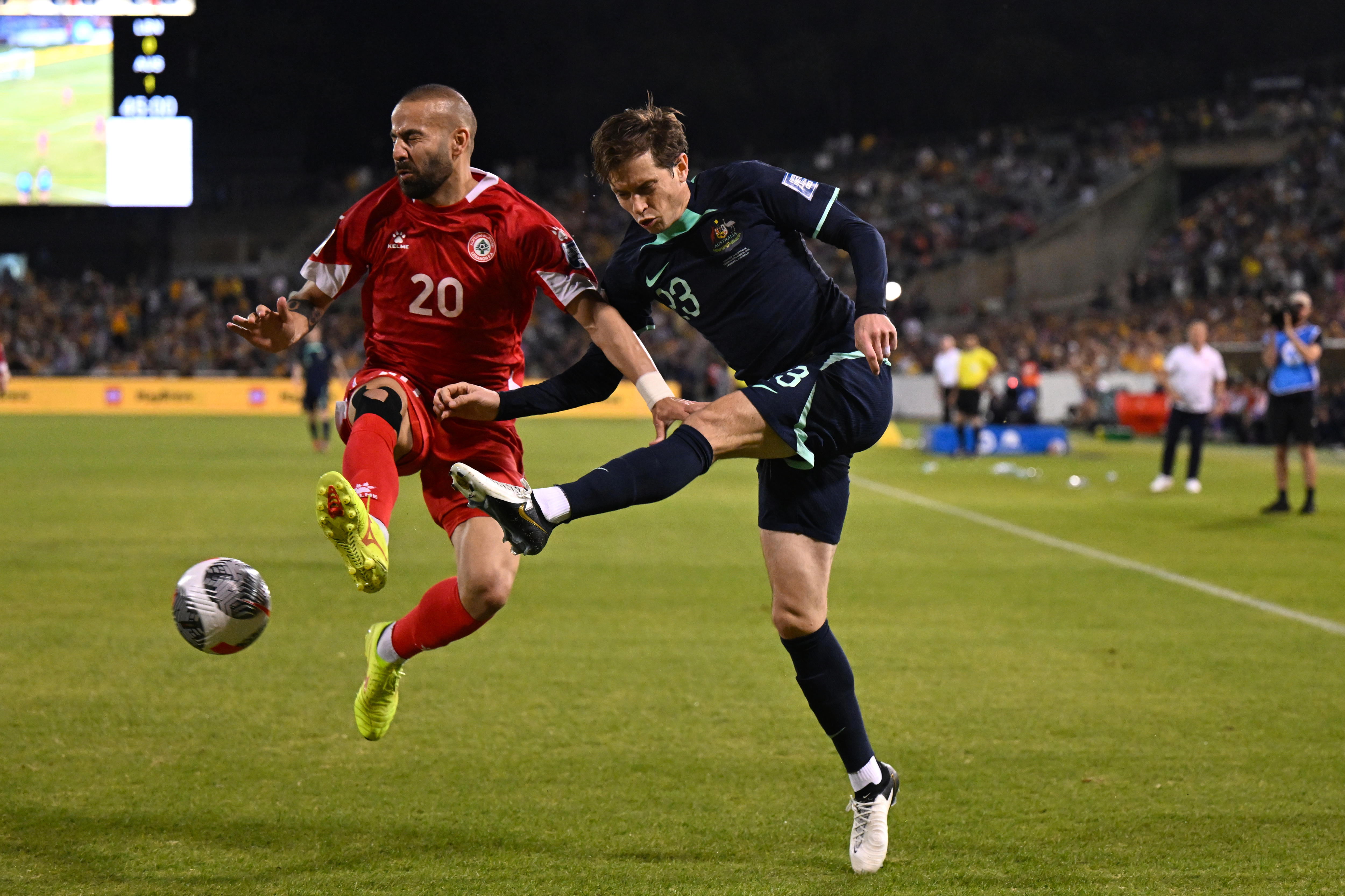Craig Goodwin steals the show as Socceroos thump Lebanon 5-0