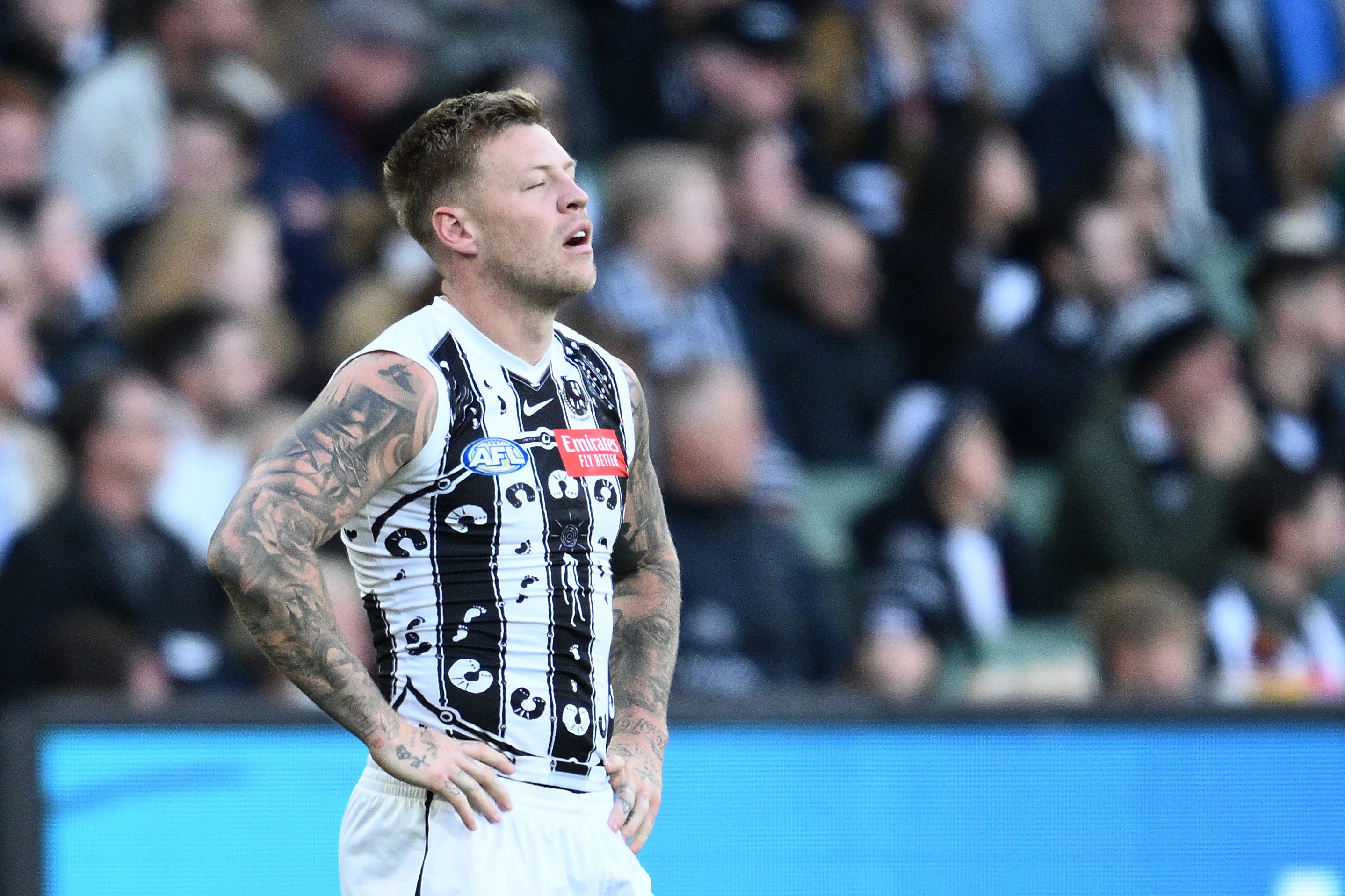 Collingwood’s injury crisis worsens as Jordan De Goey and Mason Cox sidelined for extended periods