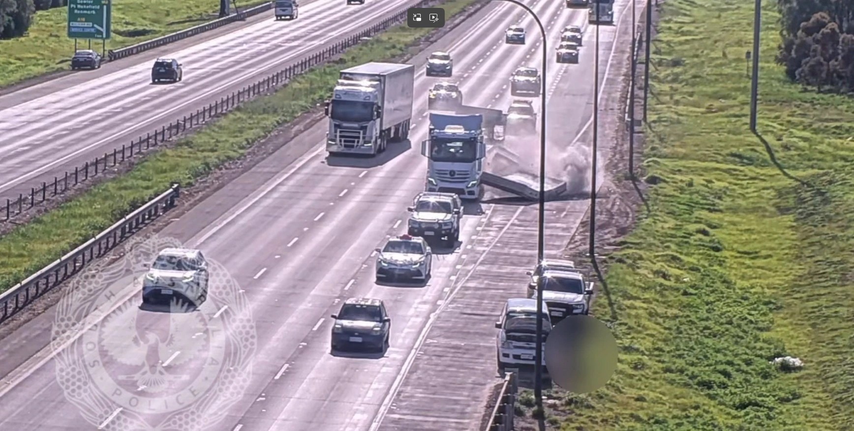Truck Driver's Dangerous Move: Concrete Slabs Crash on Motorway (2026)
