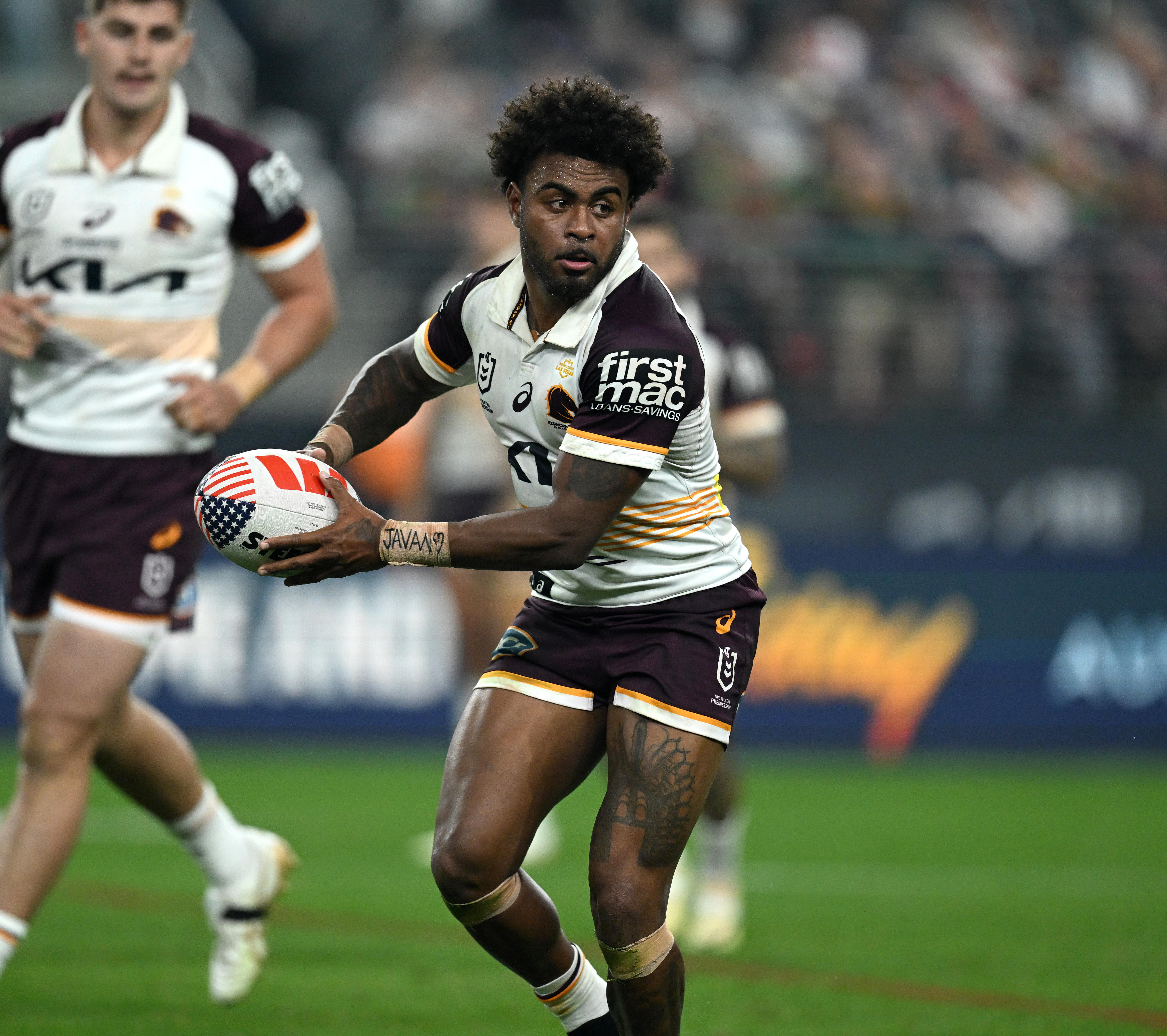 Spencer Leniu apologises to Ezra Mam after admitting to racist slur in Las Vegas NRL match