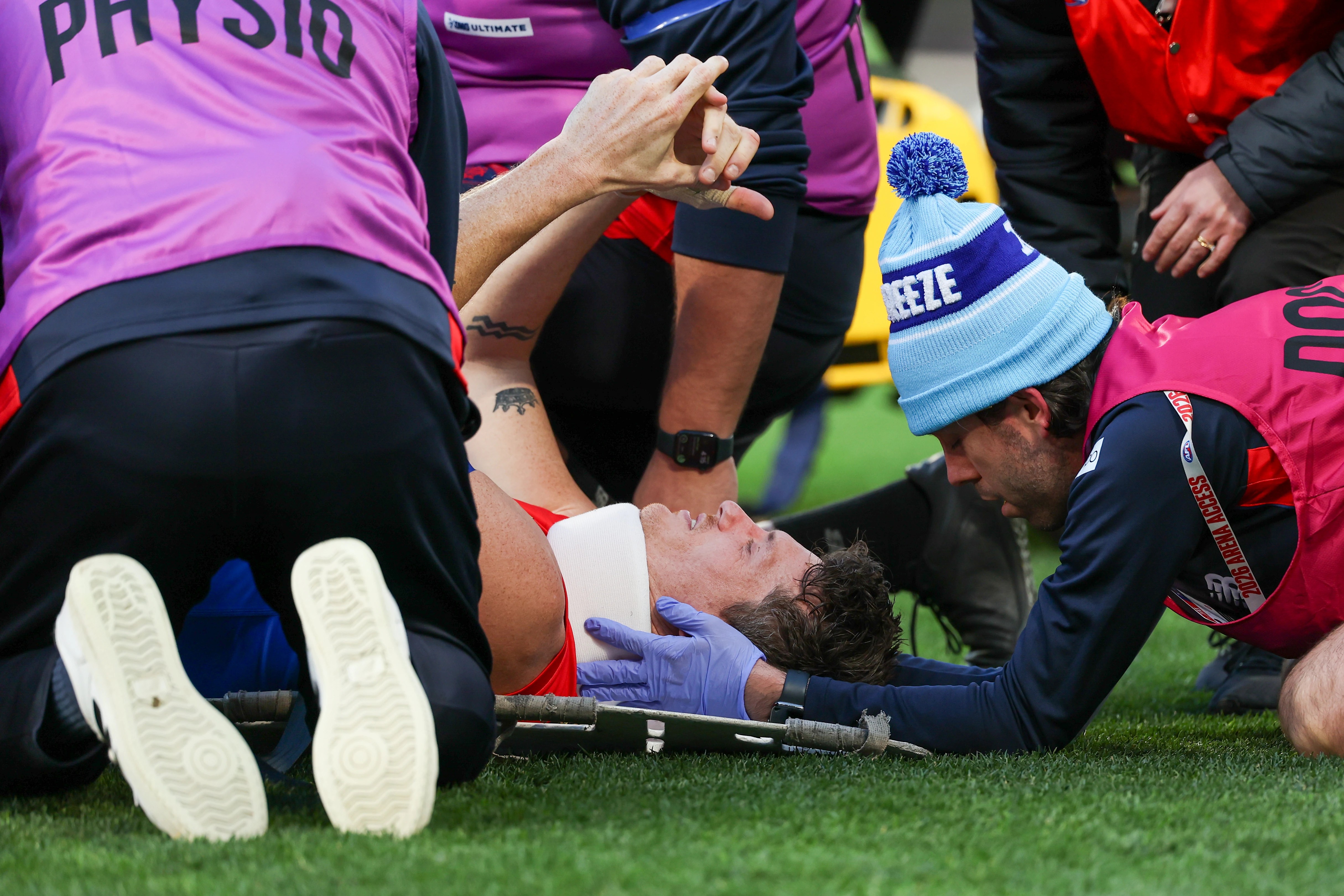 AFL Player Brody Mihocek Undergoes Successful Neck Surgery After Injury (2026)