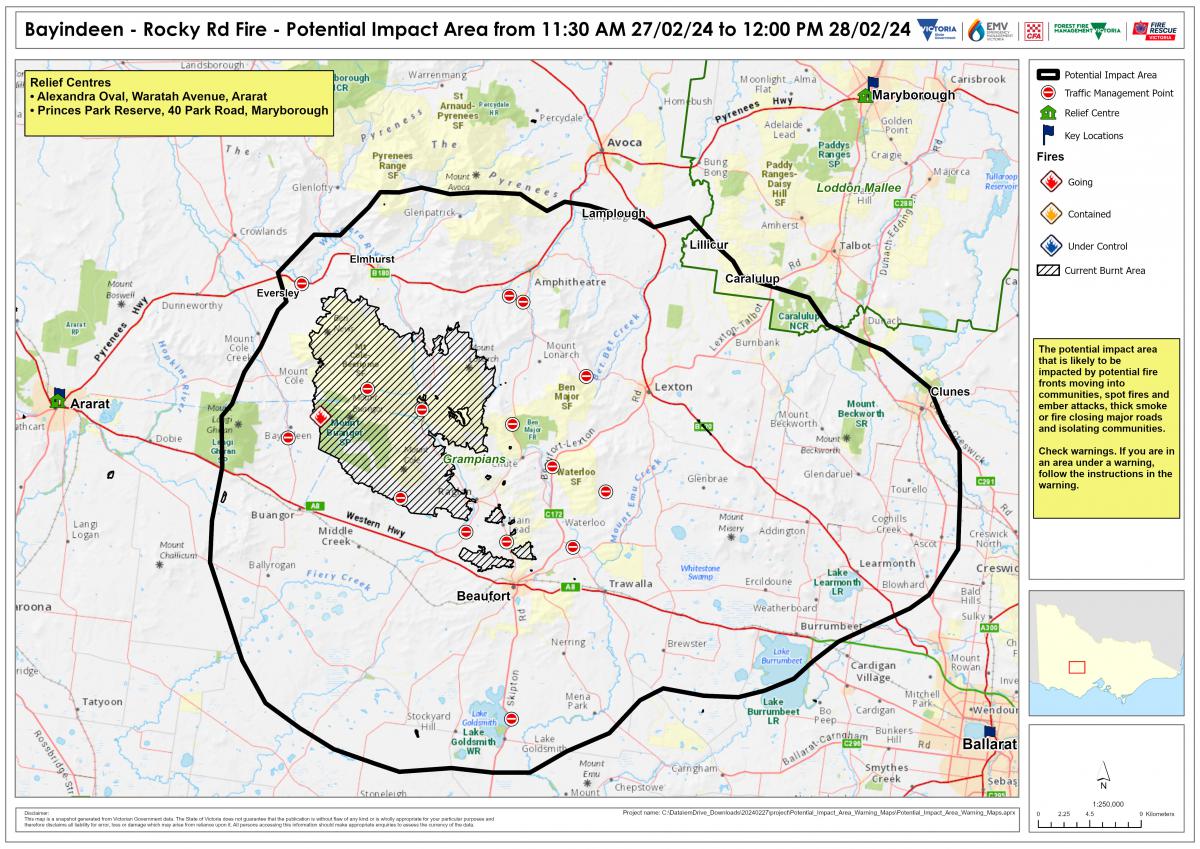 Authorities Warn Victorians Near Fire In State S West To Leave Early