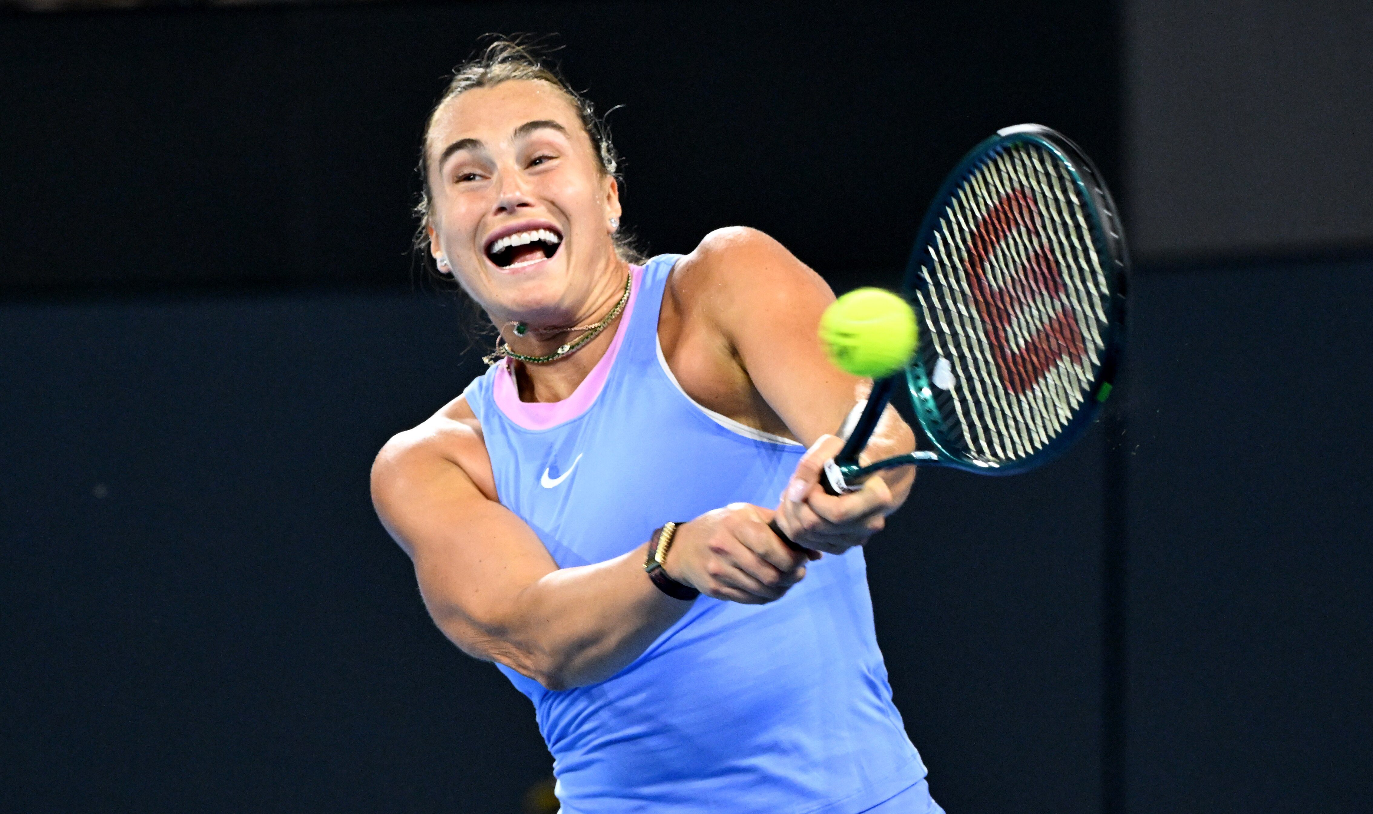 Aryna Sabalenka beats Mirra Andreeva to reach Brisbane International final against Polina Kudermetova