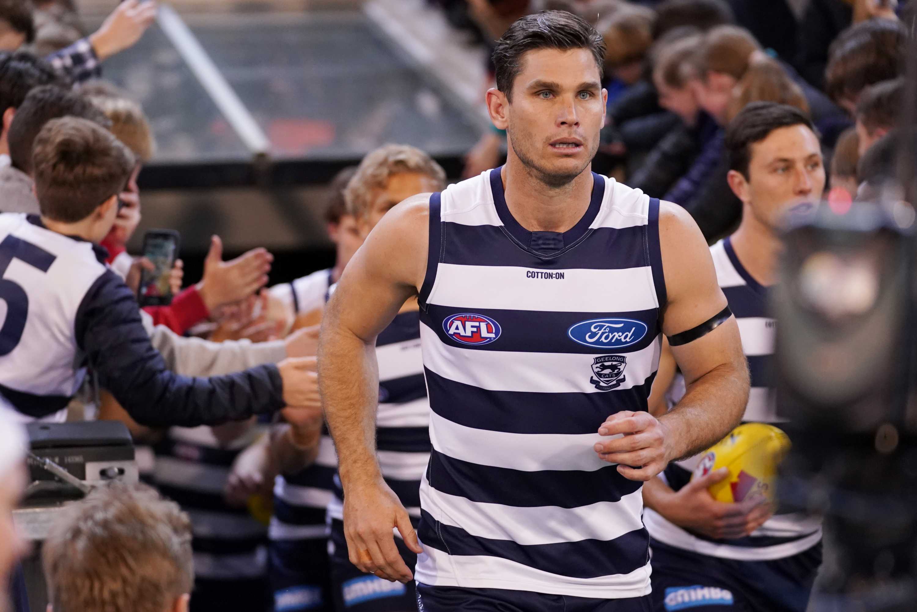 Geelong AFL games-record holder Tom Hawkins to retire at season’s end