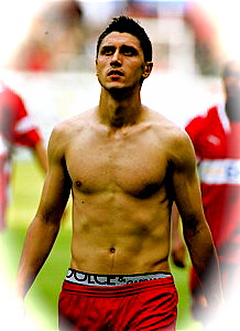 Ciprian Marica Soccer Player Of The German Soccer Club Vfb Stuttgart Playing The Ball Stock Photo Alamy 