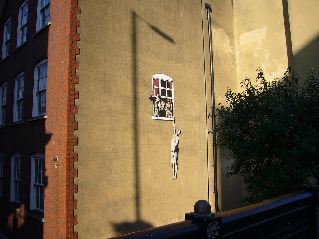 Banksy Graffiti Park Street Wide Angled Shot Of The Graf Flickr