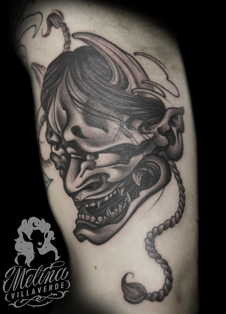 Hannya Mask Tattoo A Photo On Flickriver