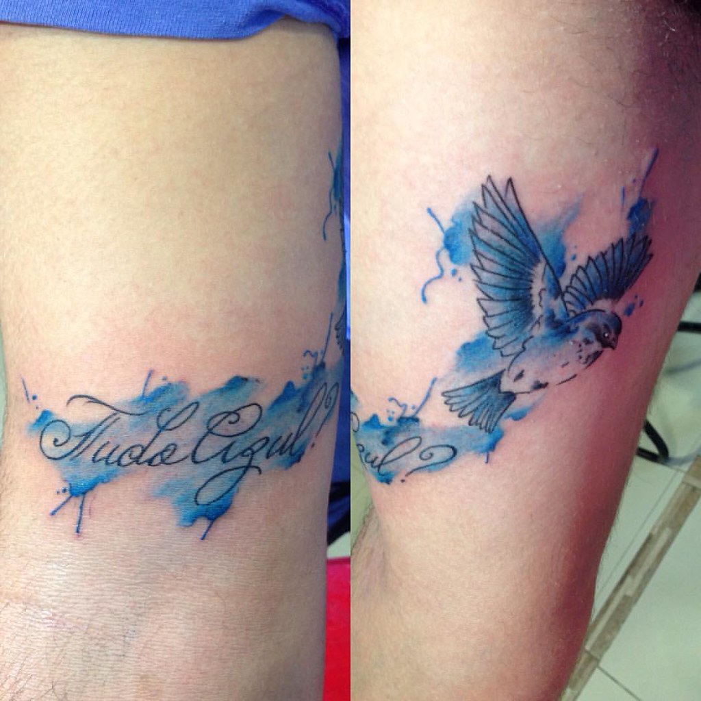 Tatuagem Feita Em Homenagem Ao Pai, #Birdtattoo #Aquarelat… | Flickr 1024_x_1024_jpg