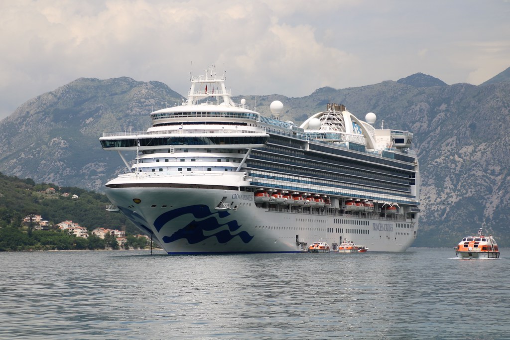 Crown Princess Anchored Off Kotor Montenegro 20180522 Flickr