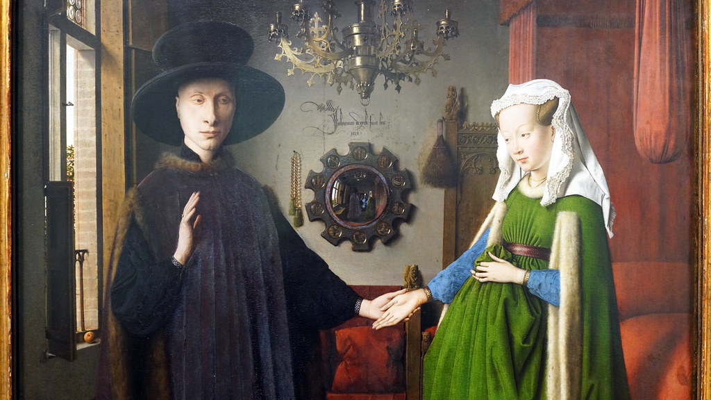 Jan Van Eyck Couple Detail Close The Arnolfini Portrait Flickr
