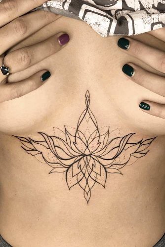 Lotus-Flower-Tattoo-Sternum-Linework-334X500 | Ahmed Alseady | Flickr 500_x_334_jpg