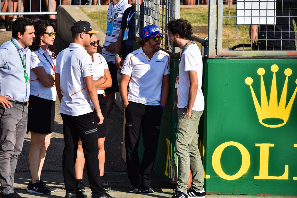 Fernando Alonso And Stoffel Vandoorne At British Grand Pri