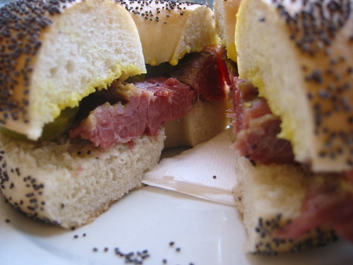 Salt beef bagel