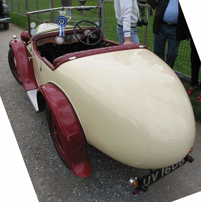 Austin Seven Swallow - two seat tourer - rear view