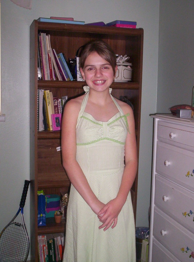 Me in my confirmarion dress