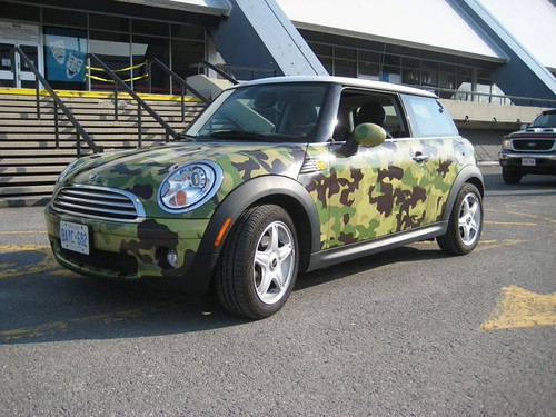 Mini cooper camo wrap