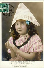 Little girl w/paper hat