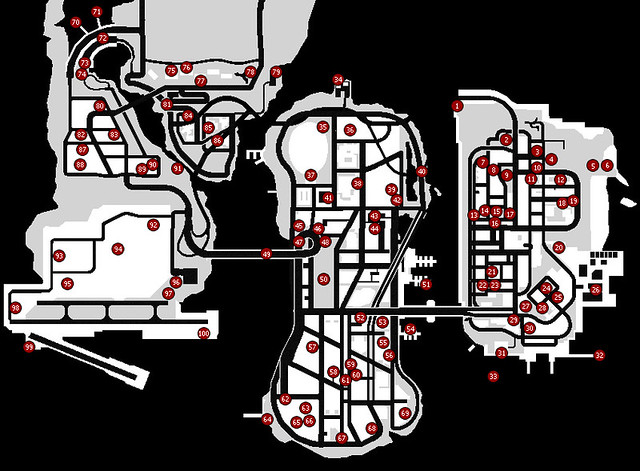 GTA3 Map GTA 3 Map Of The Hidden Packages Flickr 2377222118 576a00264e Z 