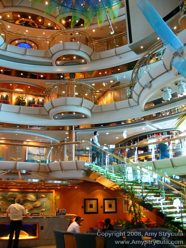 Brilliance Of The Seas Atrium Area Of Royal Caribbean S Br