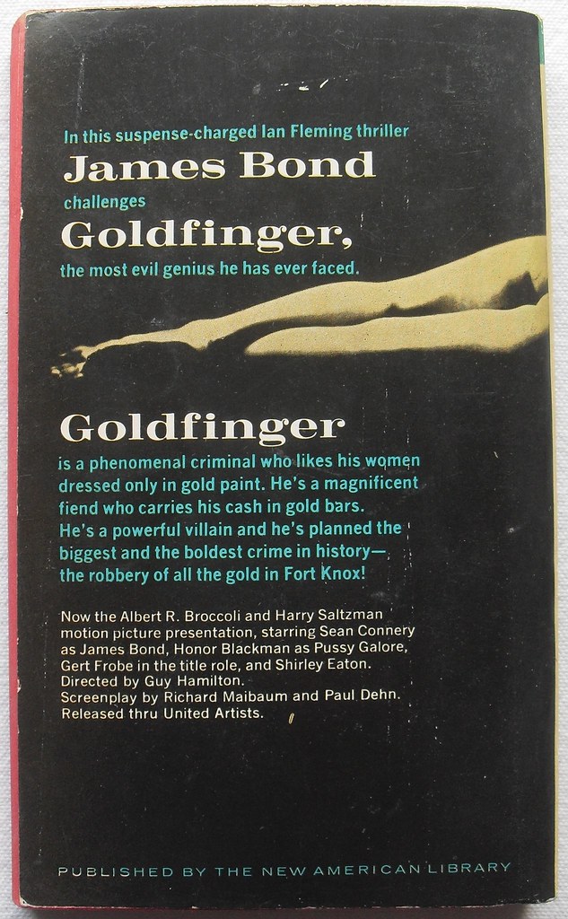 1960s Goldfinger Ian Fleming Vintage Paperback Book James