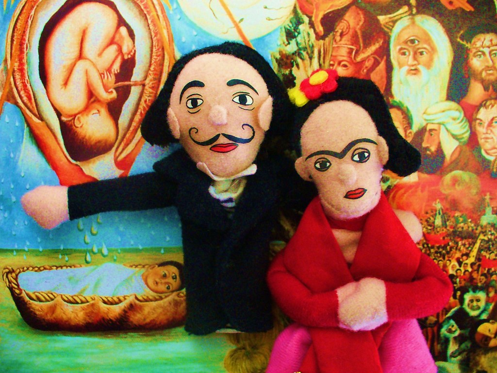 Salvador Dali Presents The Beautiful Frida Kahlo Found The Flickr