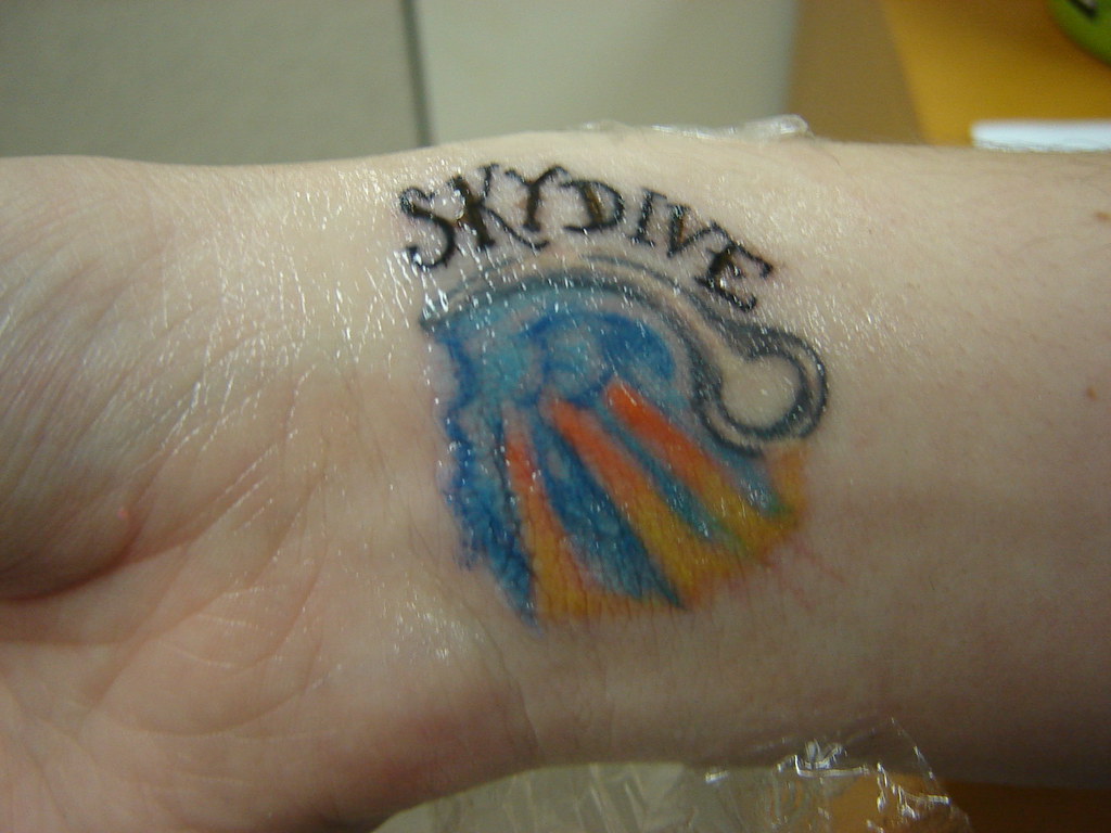 Skydive Tattoo | After The Second Session On My Skydiving Ta… | Flickr 768_x_1024_jpg