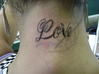 Love Lettering Tattoo | Justin At Kats Like Us Tattoos | Flickr 240_x_320_jpg