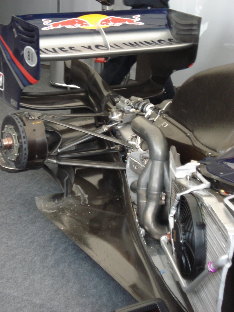 Engine Of The Red Bull 2008 F1 Car This Is A Close Of Part
