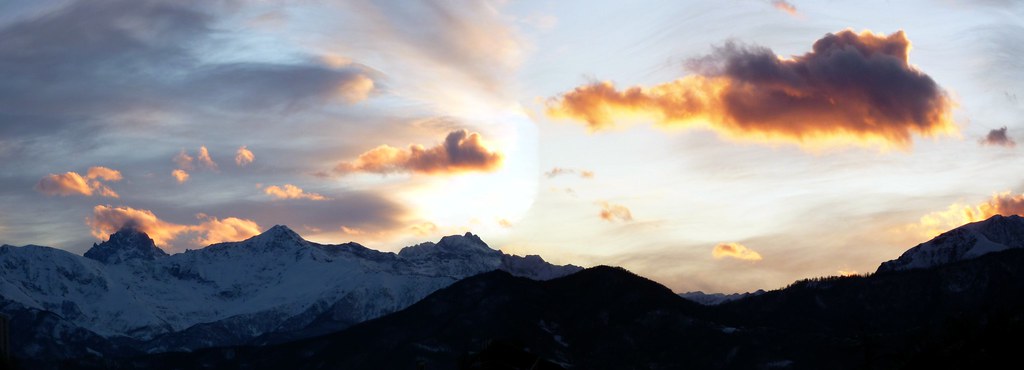 Gratuito immagini Tramonto A Pinerolo Il Monviso Sullo Sfondo Con Le Nuvole Flickr ultima da parte di