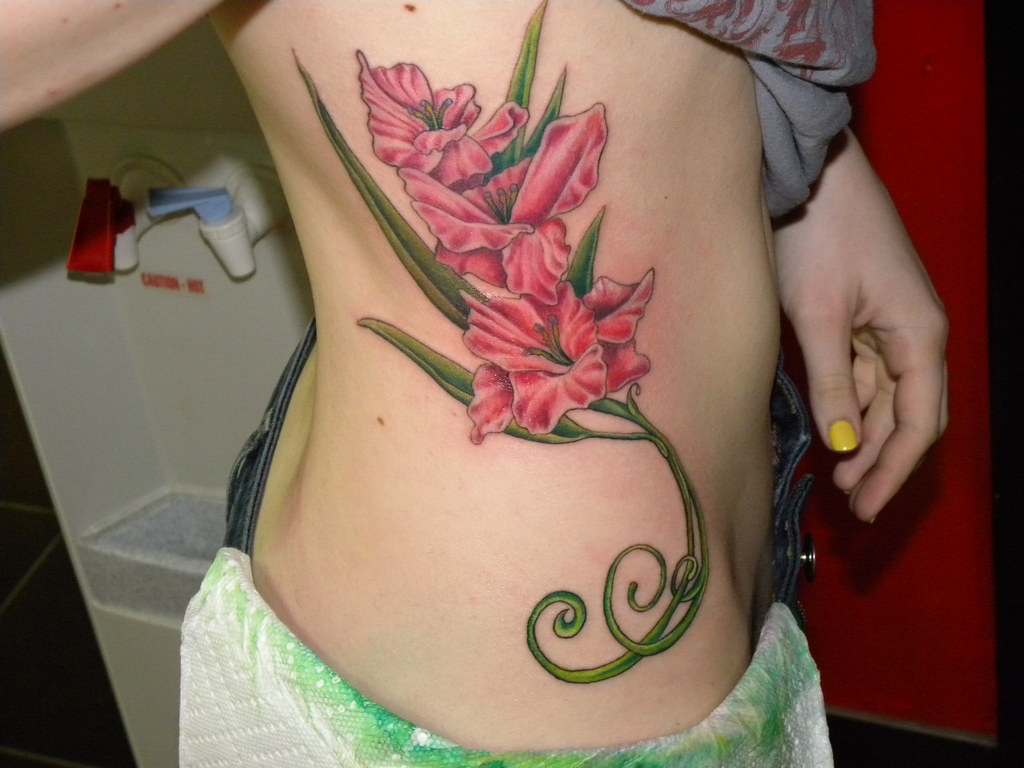 Dscn4080 Gladiola Tattoo In Memory Of My Grandpa Artist W Flickr