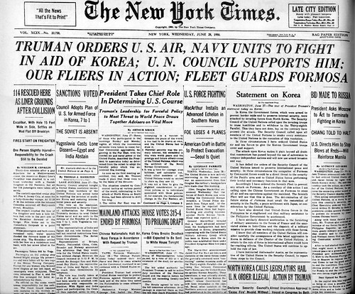 June 25, 1950: The Korean War Begins | Headline From _The Ne… | Flickr