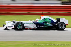 Rubens Barrichello Honda F1 Testing Silverstone 26 June