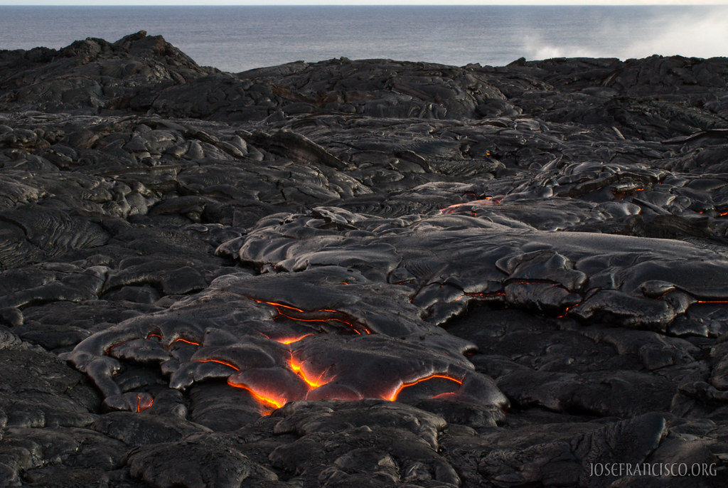Large lava flow zones big island