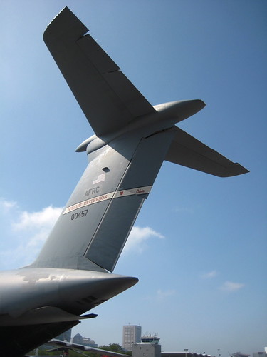 The mighty tail of the lockheed c-5 galaxy
