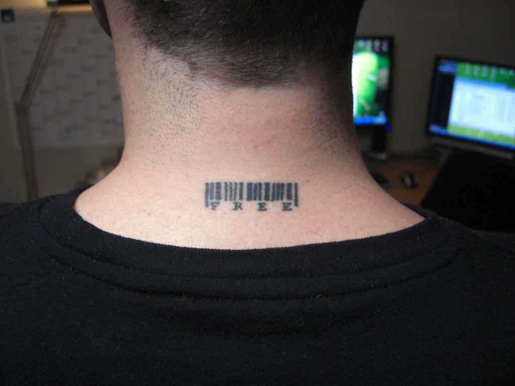 Barcode Tattoo "Free" (Strichcode, Ean) | Barcode Tattoo "Fr… | Flickr 768_x_1024_jpg