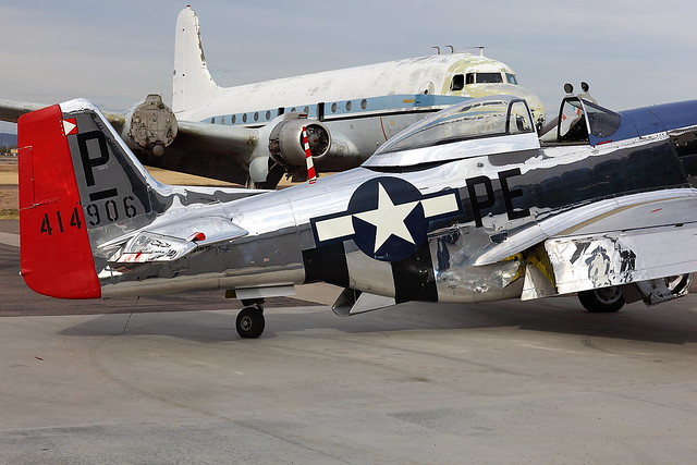 P-51 d cripes a' mighty tail coseup