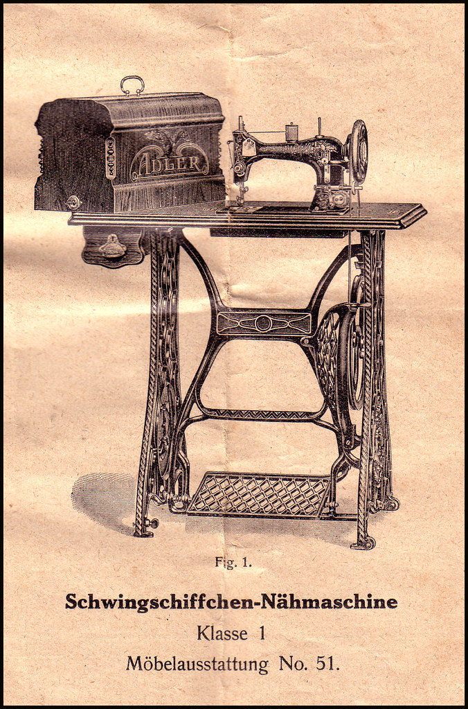Repair costs can eat up your savings if a used sewing machine won't stitch properl. My Vintage Adler Sewing Machine Instruction Manual Carola Flickr