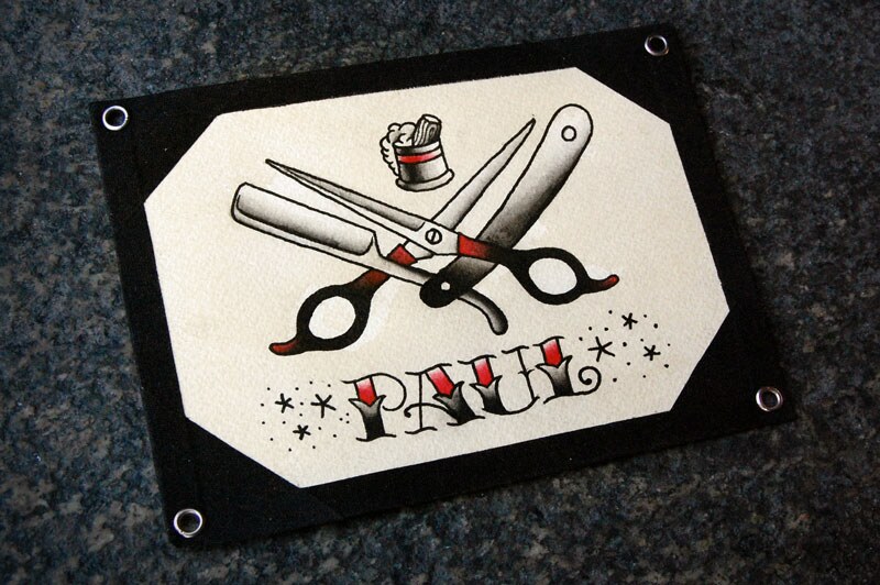 Barber Shop Tattoo Flash | Did Up This Little Painting For A… | Flickr 532_x_800_jpg