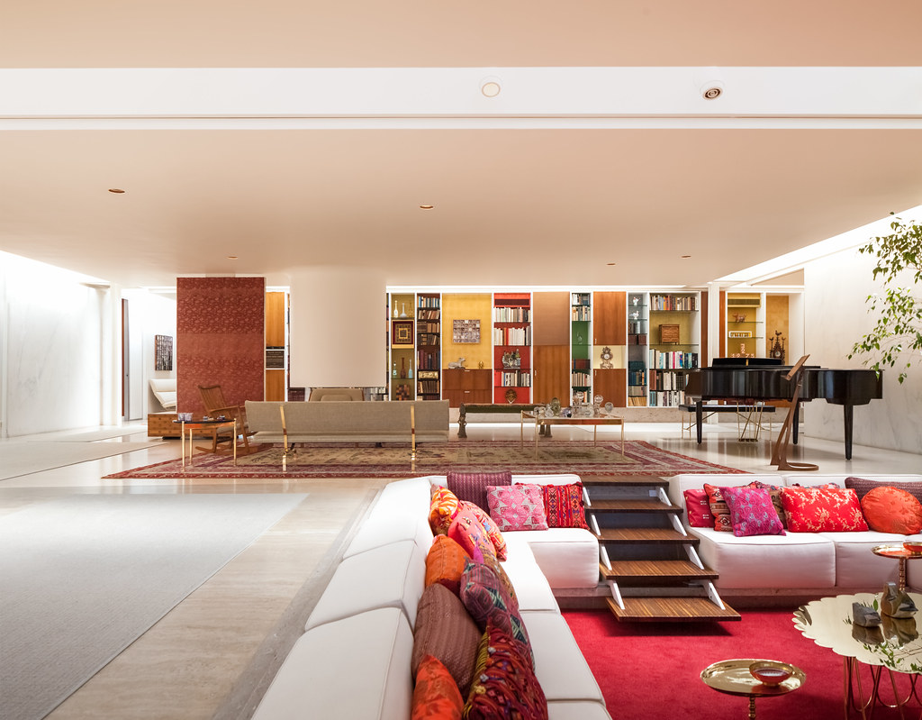 A conversation pit or sunken sitting area can be part of . I Wish I Had A Conversation Pit Miller Residence Architect Flickr