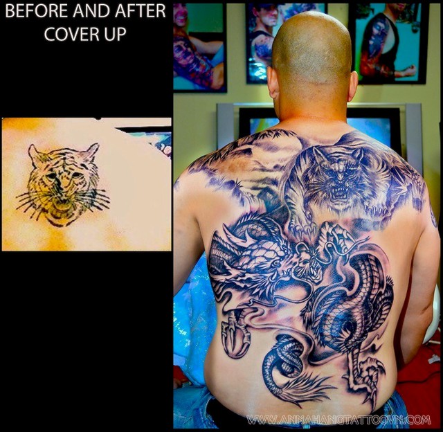 Dragon And Tiger Cover Up Full Back Tattoo | Annahangtattoov… | Flickr 624_x_640_jpg