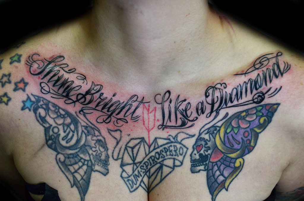 Brilhe intensamente como um diamante tatuagem 65 Tatuagens De Diamante Belissimas E Inspiradoras