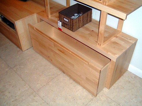 Turn thrift store nightstands into a stylish storage bench with this easy diy. Norrebo storage bench | This Norrebo storage bench at IKEA