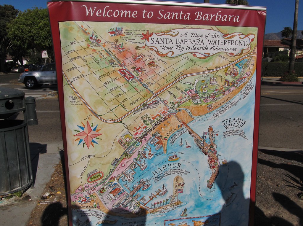 Santa Barbara Visitors Map See The Central Coast By Horse Or Bike 33978400135 4283d05a64 B.
