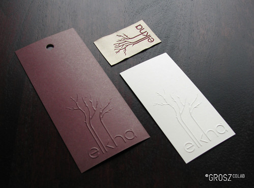 It can be partial or complete. elkha / Embossed Stationery & Garment Tags | Elkha